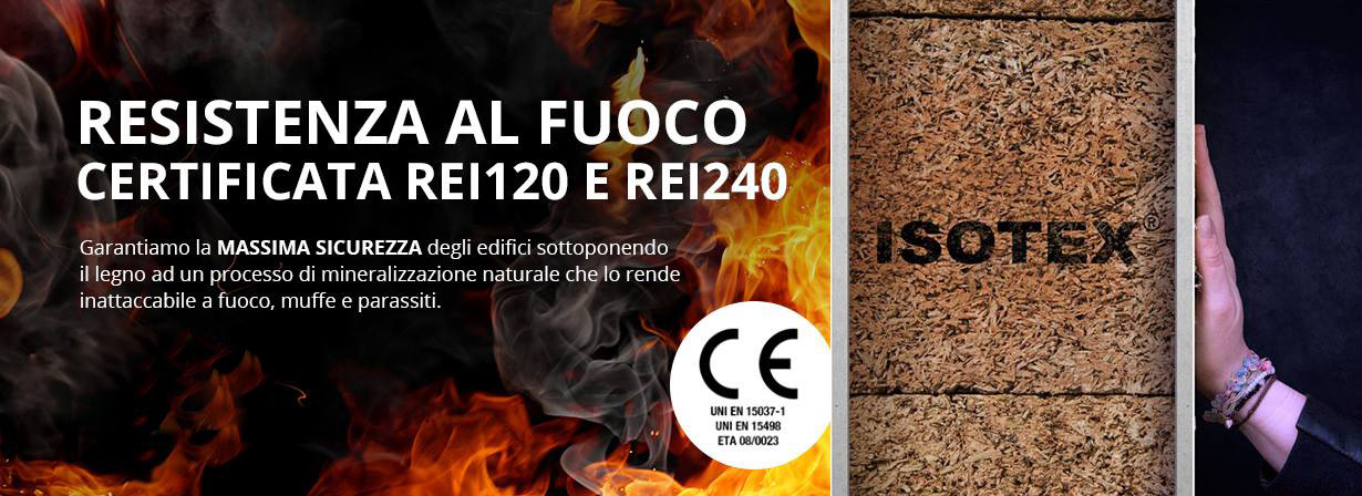 ISOTEX: resistenza al fuoco certificata rei120 e rei240